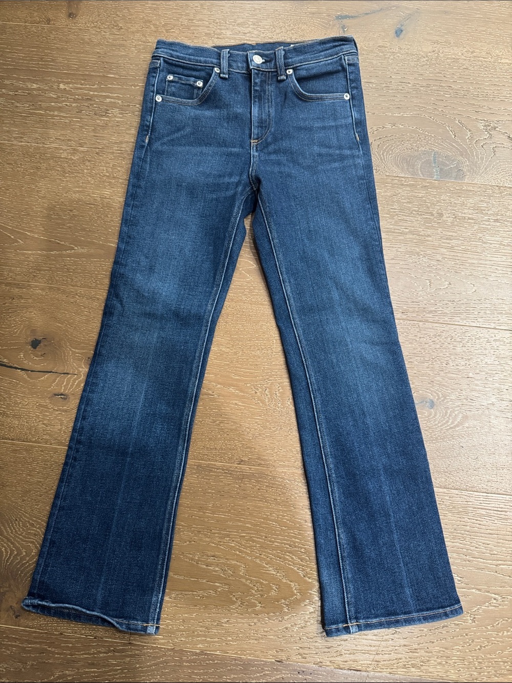 Rag & Bone Jeans Highwater Dark Wash Size 25 Stretch Premium Denim - Picture 2 of 8